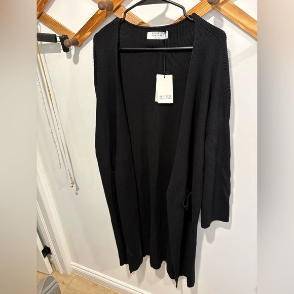 BRUNETTE THE LABEL MATILDA RIBBED KNIT MAXI CARDIGAN - Picture 5 of 11